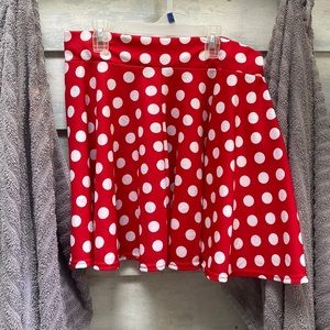 Polka dot skirt 14” long